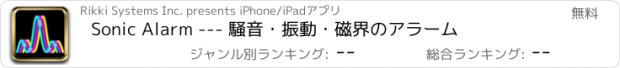 おすすめアプリ Sonic Alarm --- 騒音・振動・磁界のアラーム
