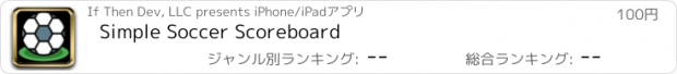 おすすめアプリ Simple Soccer Scoreboard