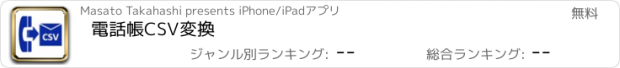 おすすめアプリ 電話帳CSV変換