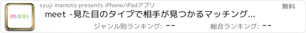 おすすめアプリ meet -見た目のタイプで相手が見つかるマッチングアプリ-