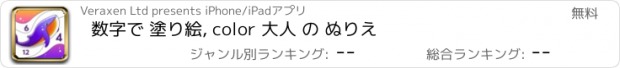 おすすめアプリ 数字で 塗り絵, color 大人 の ぬりえ