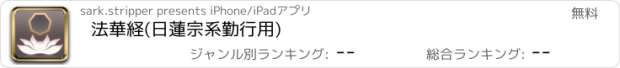 おすすめアプリ 法華経(日蓮宗系勤行用)