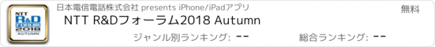 おすすめアプリ NTT R&Dフォーラム2018 Autumn