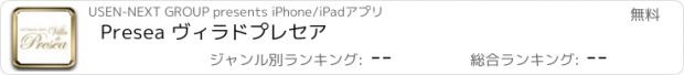 おすすめアプリ Presea ヴィラドプレセア