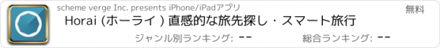 おすすめアプリ Horai (ホーライ ) 直感的な旅先探し・スマート旅行