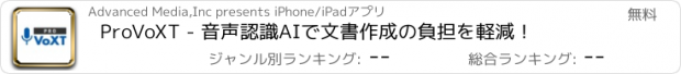 おすすめアプリ ProVoXT - 音声認識AIで文書作成の負担を軽減！