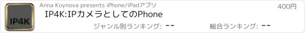 おすすめアプリ IP4K:IPカメラとしてのPhone