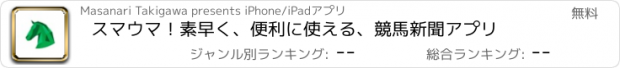 おすすめアプリ スマウマ！　素早く、便利に使える、競馬新聞アプリ