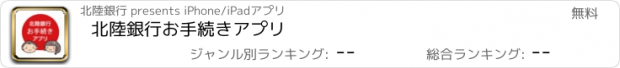 おすすめアプリ 北陸銀行お手続きアプリ