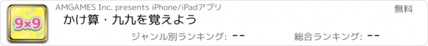 おすすめアプリ かけ算・九九を覚えよう