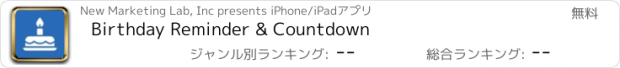 おすすめアプリ Birthday Reminder & Countdown