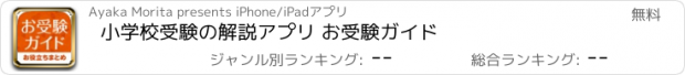 おすすめアプリ 小学校受験の解説アプリ お受験ガイド