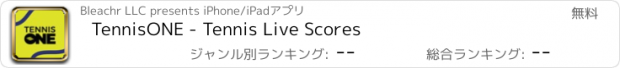 おすすめアプリ TennisONE - Tennis Live Scores