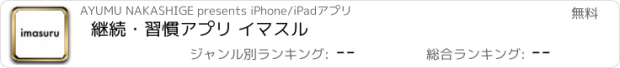 おすすめアプリ 継続・習慣アプリ イマスル