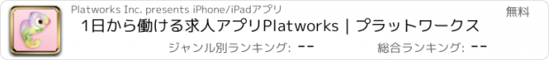 おすすめアプリ 1日から働ける求人アプリPlatworks｜プラットワークス