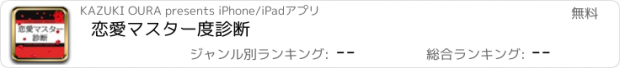 おすすめアプリ 恋愛マスター度診断