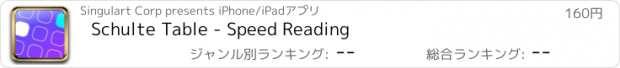 おすすめアプリ Schulte Table - Speed Reading