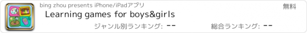 おすすめアプリ Learning games for boys&girls