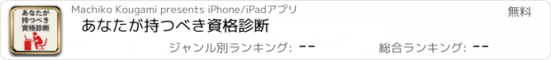 おすすめアプリ あなたが持つべき資格診断