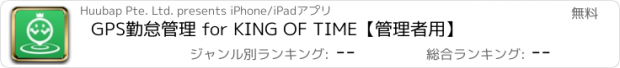 おすすめアプリ GPS勤怠管理 for KING OF TIME【管理者用】