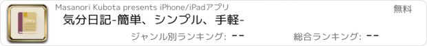 おすすめアプリ 気分日記　-簡単、シンプル、手軽-