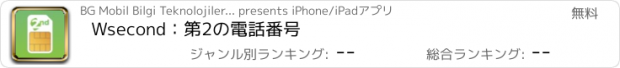 おすすめアプリ Wsecond：第2の電話番号