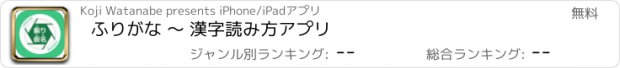 おすすめアプリ ふりがな ～ 漢字読み方アプリ