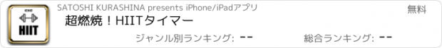 おすすめアプリ 超燃焼！HIITタイマー