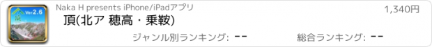 おすすめアプリ 頂(北ア 穂高・乗鞍)