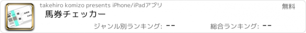 おすすめアプリ 馬券チェッカー