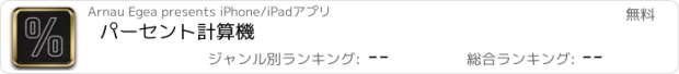 おすすめアプリ パーセント計算機