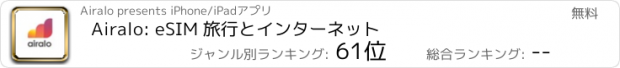 おすすめアプリ Airalo: eSIM 旅行とインターネット