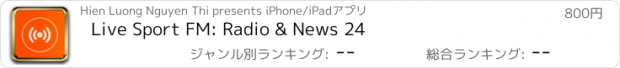 おすすめアプリ Live Sport FM: Radio & News 24