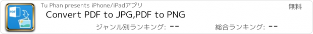 おすすめアプリ Convert PDF to JPG,PDF to PNG