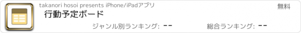 おすすめアプリ 行動予定ボード