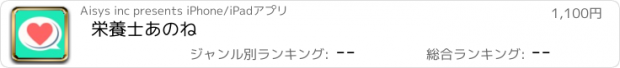 おすすめアプリ 栄養士あのね