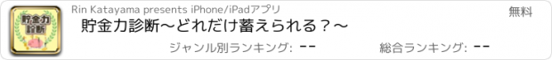 おすすめアプリ 貯金力診断〜どれだけ蓄えられる？〜