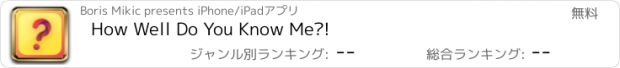 おすすめアプリ How Well Do You Know Me?!