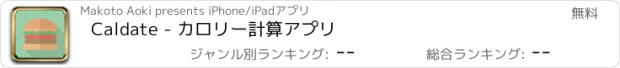 おすすめアプリ Caldate - カロリー計算アプリ