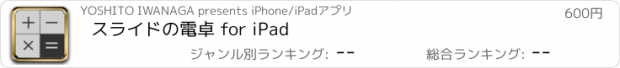 おすすめアプリ スライドの電卓 for iPad