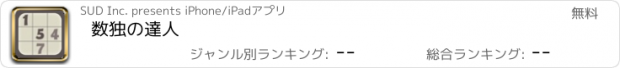 おすすめアプリ 数独の達人