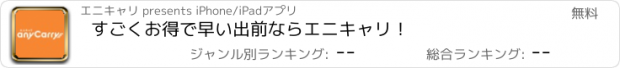 おすすめアプリ すごくお得で早い出前ならエニキャリ！