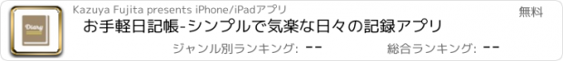 おすすめアプリ お手軽日記帳-シンプルで気楽な日々の記録アプリ