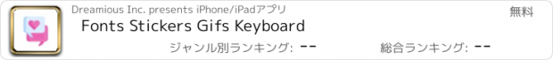 おすすめアプリ Fonts Stickers Gifs Keyboard