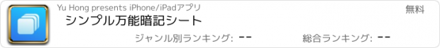 おすすめアプリ シンプル万能暗記シート