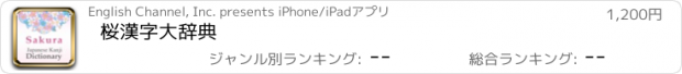 おすすめアプリ 桜漢字大辞典