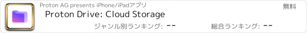 おすすめアプリ Proton Drive: Cloud Storage