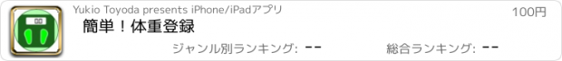 おすすめアプリ 簡単！体重登録