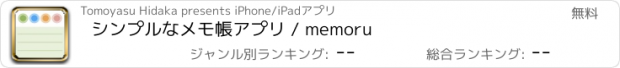 おすすめアプリ シンプルなメモ帳アプリ / memoru