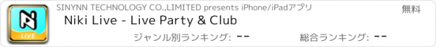 おすすめアプリ Niki Live - Live Party & Club